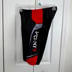 LIXADA Cycling Shorts Mens Padded Bike Bicycle Shorts Black Red‎ Gray EU L